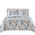 Royal Tradition Layan Reversible Coverlets, Full Over-Sized 3Pc Quilt Set (92-Inch Wide X 96-Inch Long) Lightweight Bedspread