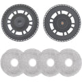 IRUOLYNN 2 Mop pad Holders and 4 mop Pads,Replacement Accessories Compatible with Dreame X30 Ultra,X40 Ultra,X40 Master,L10s Pro