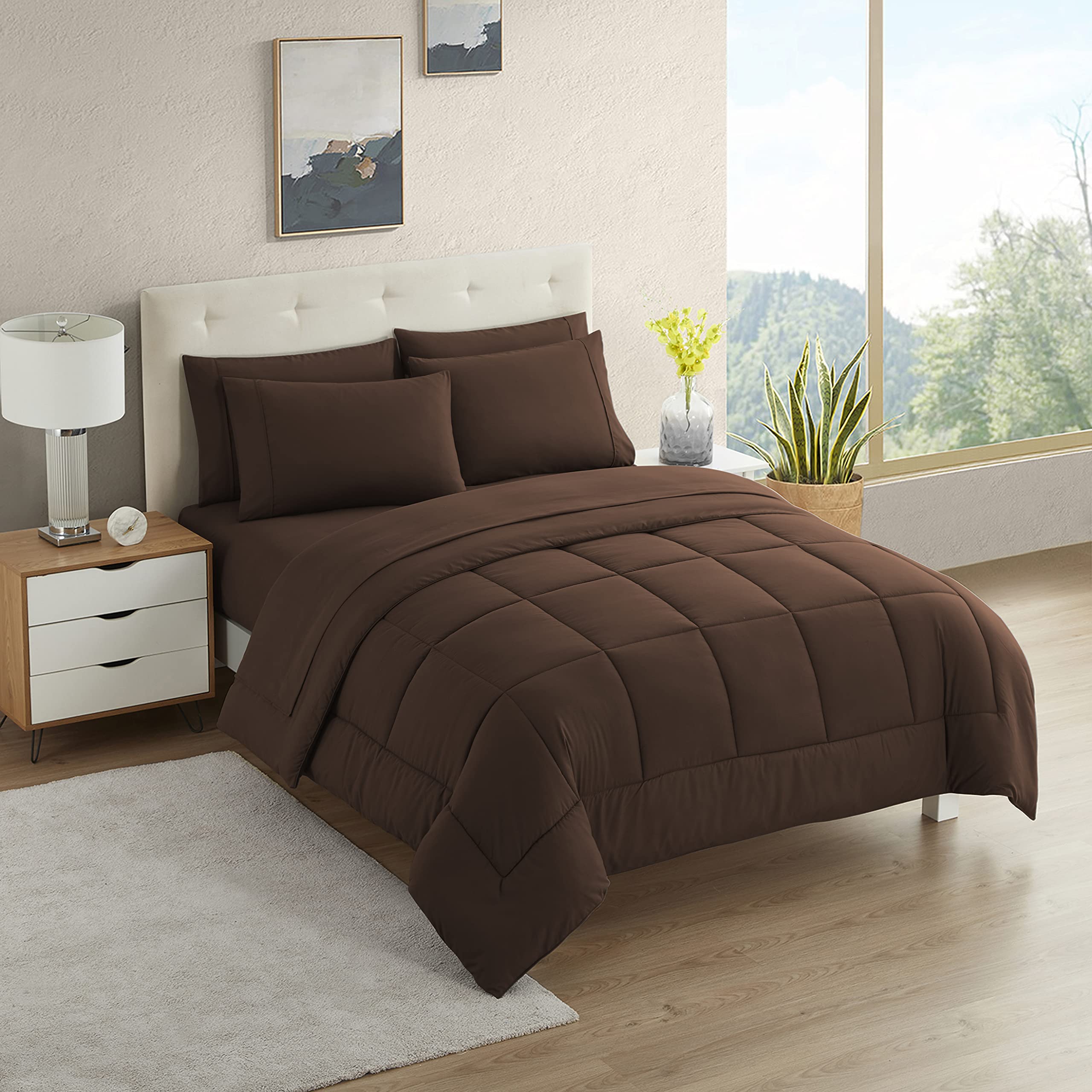 Dorm Room Essentials College Bedding Comforter Set 5 Piece Twin Xl Size Bed In A Bag For College Students Boys And Girls, Twin X
