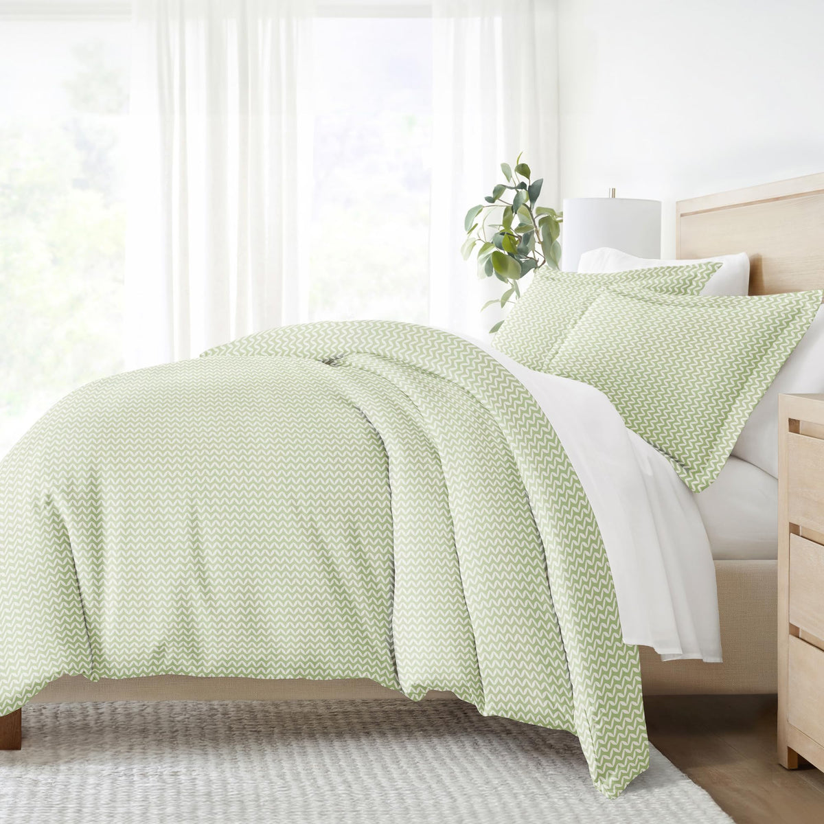 Linen Market Duvet Cover King Size (Sage) - Experience Hotel-Like Comfort With Unparalleled Softness, Exquisite Prints & Solid C