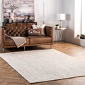 nuLOOM Rigo Hand Woven Farmhouse Jute Area Rug, 4x6, Off-white