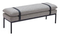 Zuo Padd Bench Gray