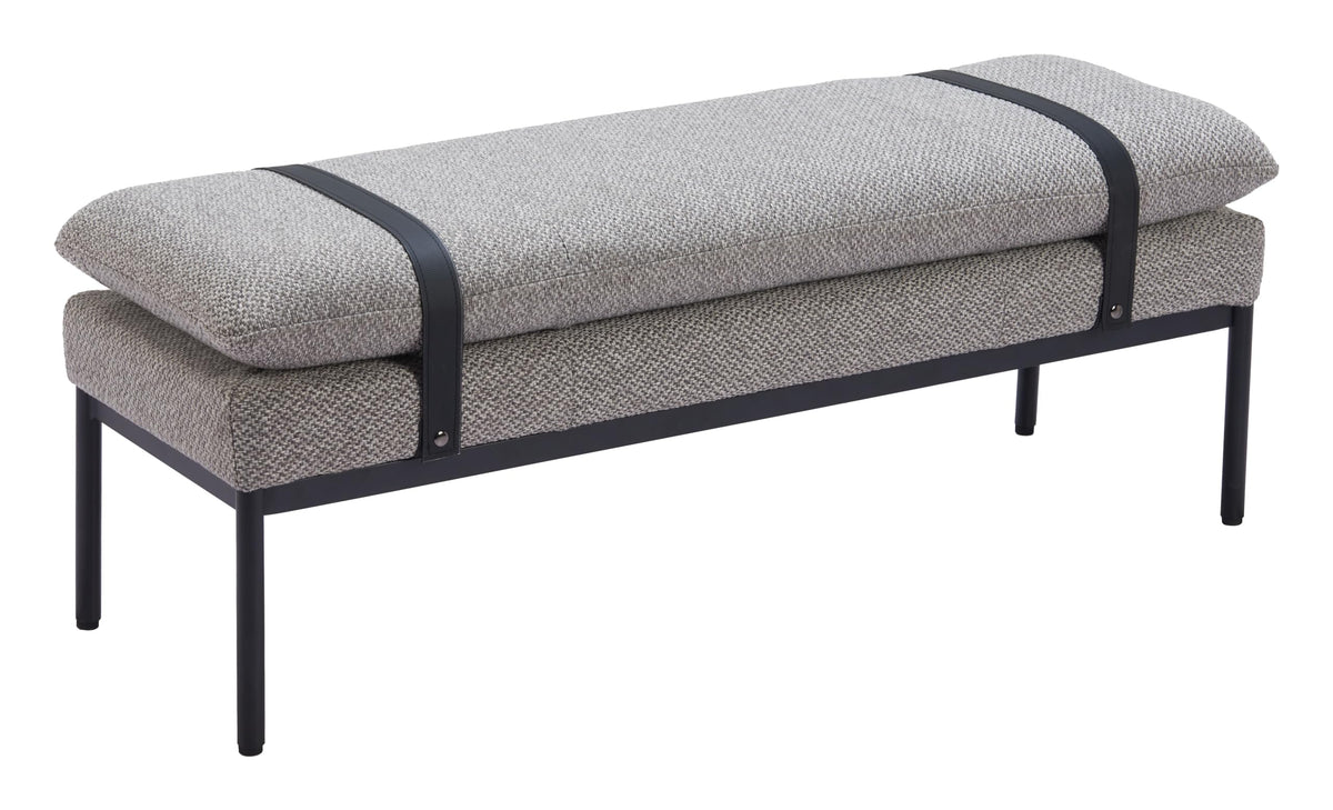 Zuo Padd Bench Gray