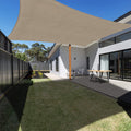 Ankuka Waterproof Sun Shade Sails Canopy Awning Shelter, Uv Blockage Backyard Patio Garden Carport(10'X16.5', Khaki)