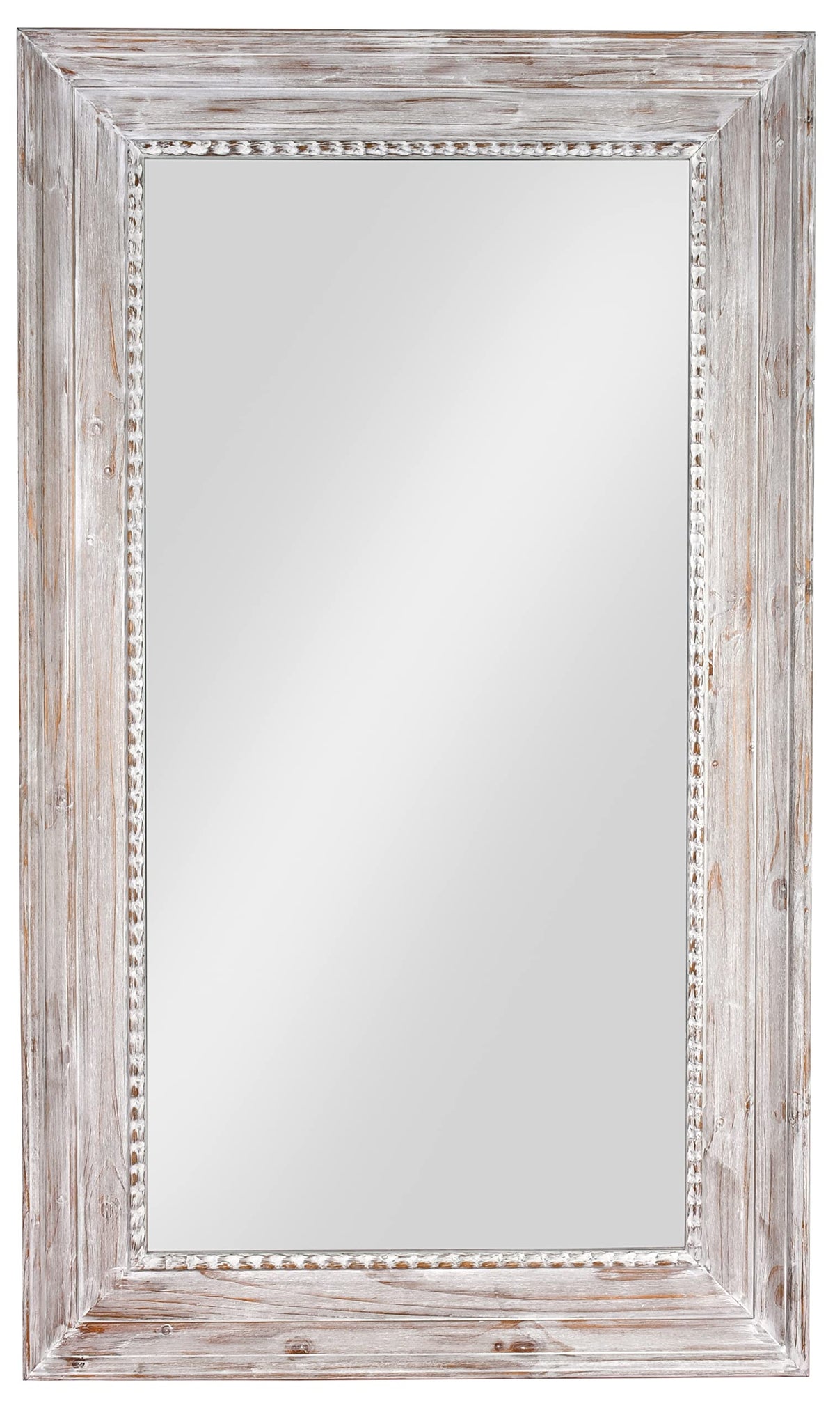 Afd Home The Mammoth Wood Mirror Seasoned Transitional Distressed Wash