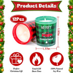 Advent Calendar 12 Days Christmas Scented Candles Set For Christmas Gift, Advent Calendar Candle Gift, Surprise Candle Soy Wax C