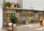 Backsplash Tile Stickers 24 Pc Set Traditional Talavera Tiles Stickers Bathroom & Kitchen Tile Decals Easy To Apply Just Peel An