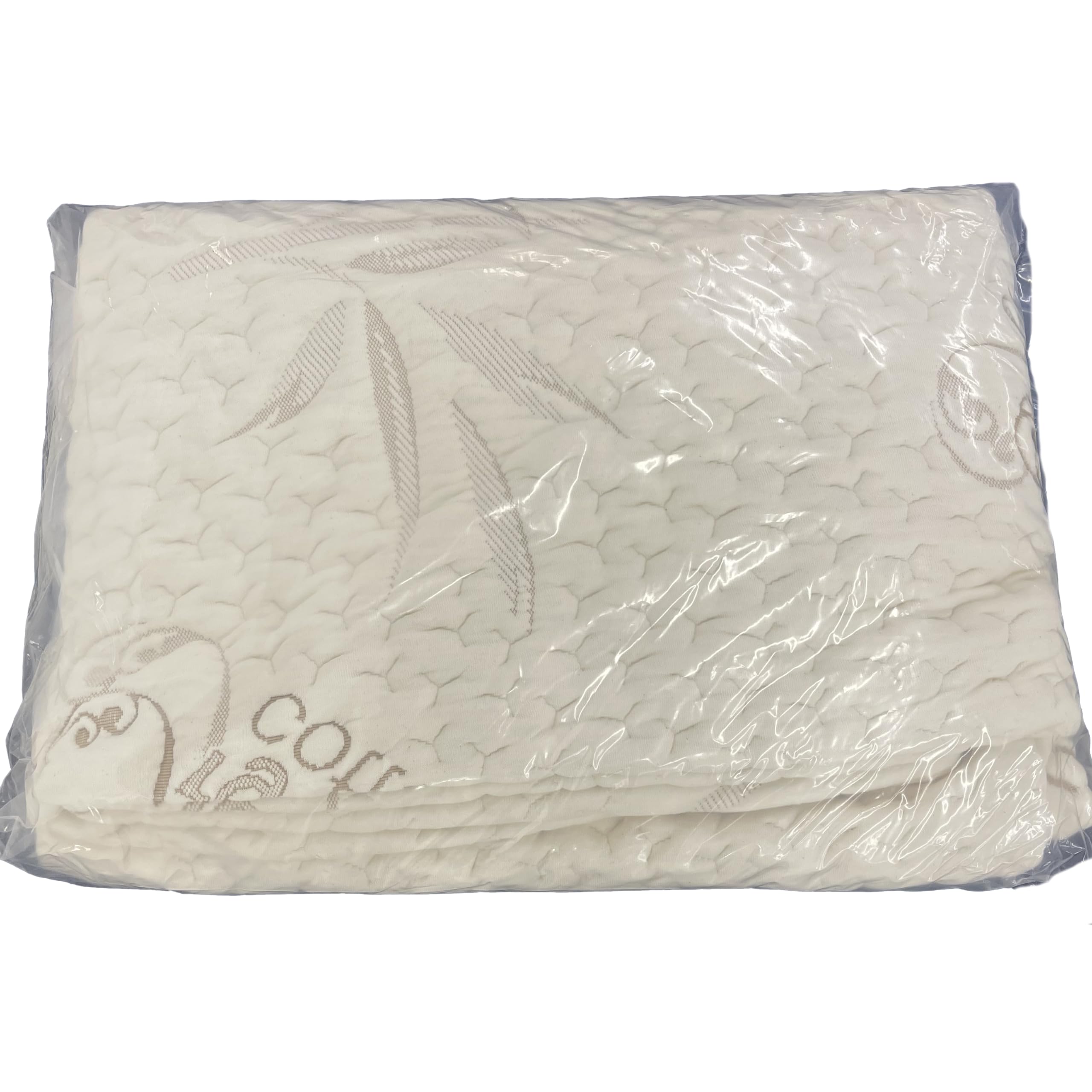 Foamrush 6-Inch (48' X 72') Bunk, Soft, Fitted, Zippered Mattress Cover Replacement, Premium Cotton, Waterproof, Non Skid Bott