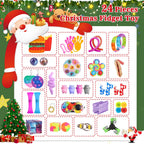 Fidget Advent Calendar 2024, 24 Days Of Surprises Fidget Toys Box, Christmas Holiday Countdown Advent Calendars, Sensory Toy Fid