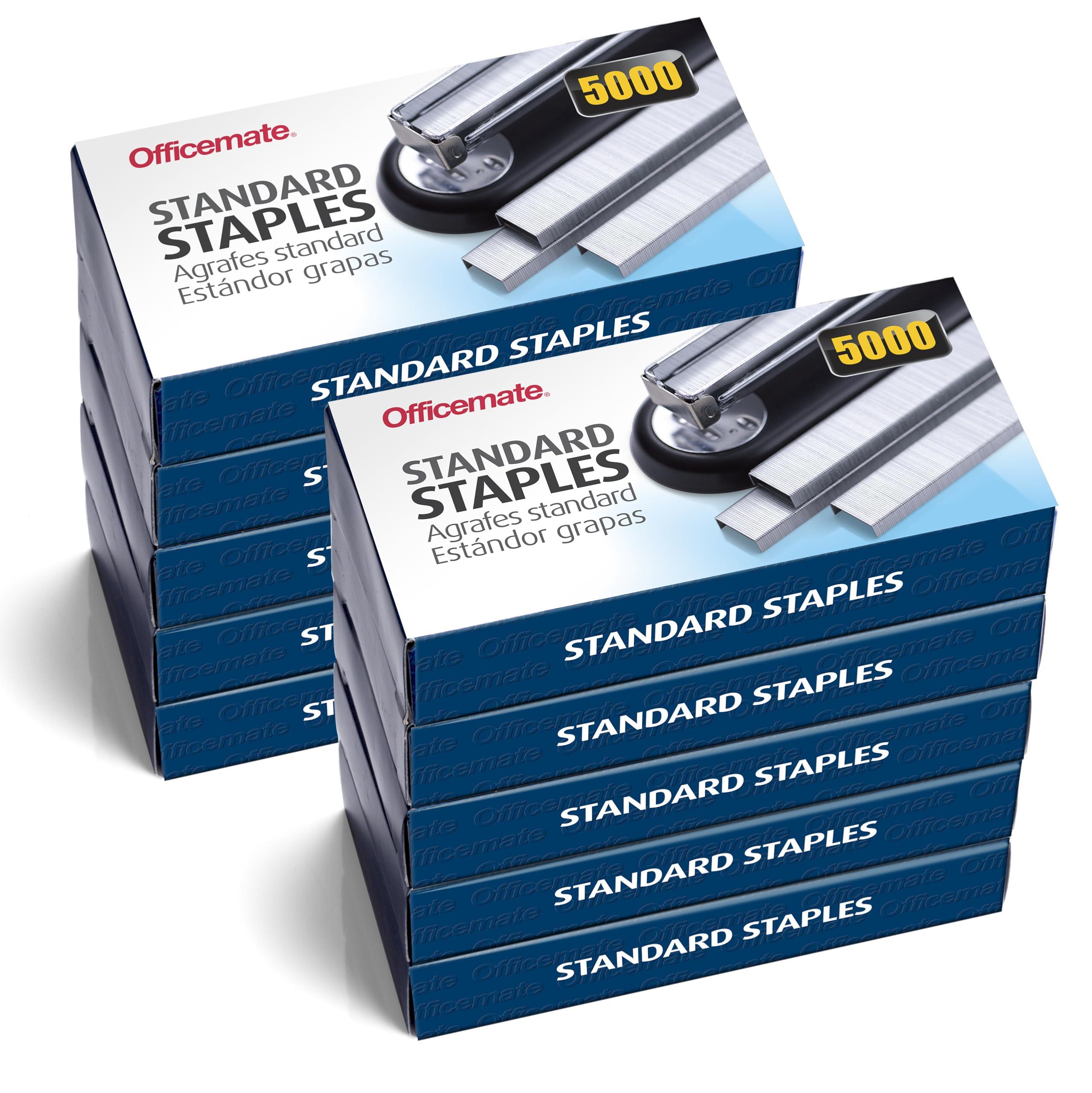 Officemate Standard Staples, 10 Boxes General Purpose Staple (91950)
