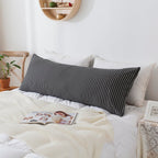 H Household Pillowcases, 100% Cotton Jersey Knit, Soft And Cozy, Wrinkle, Stain Resistant With Envelope Closure (Black Wihte Str