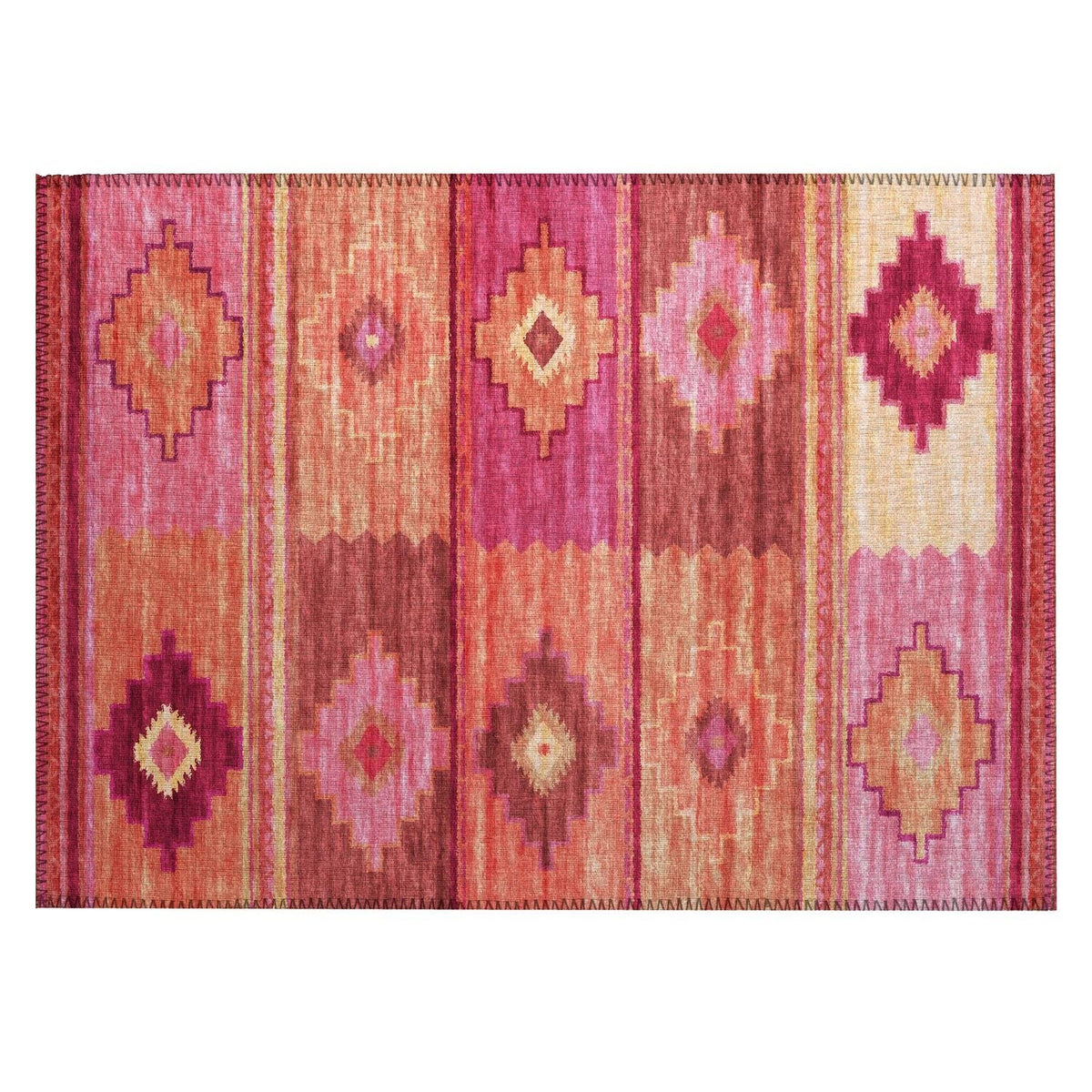 Phoenix Ph1 Pink Southwestern Rug Rectangle 10' X 14'