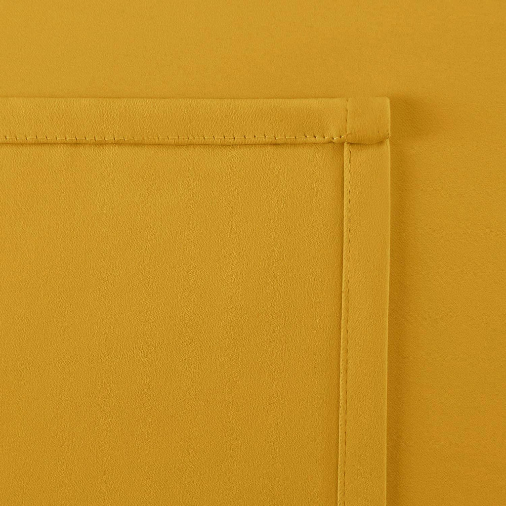 Hiasan Yellow Valance Curtains For Kitchen - Blackout Thermal Insulated Rod Pocket Window Valances, 52 X 18 Inches Length, 1 Panel