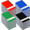 Thenshop 100 Pads Spiral Memo Bulk 3' X 5' Top Bound Memo Book 60 Sheets Small Mini Notebooks Lined Wire Bound Pocket Steno Bo