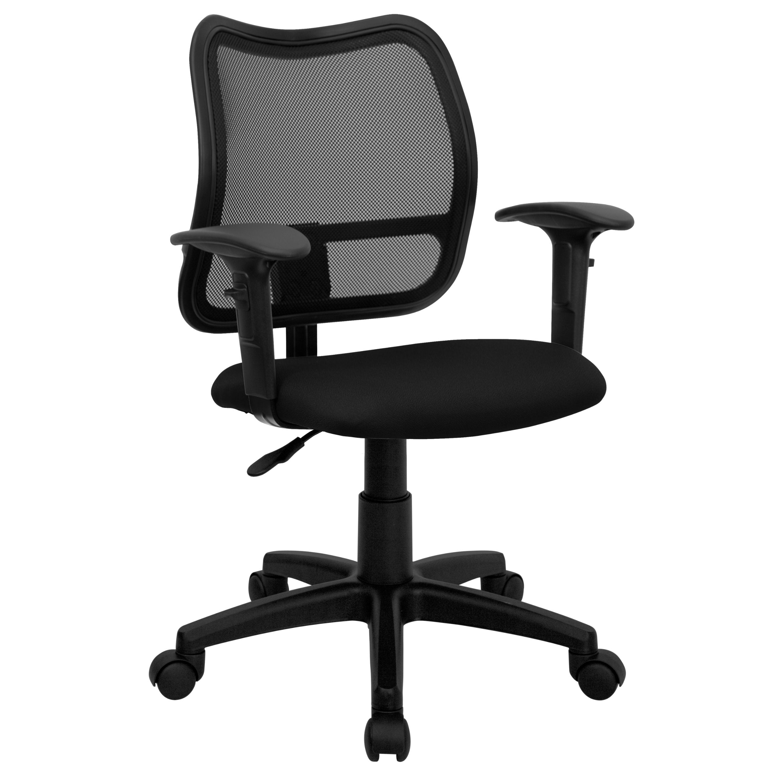 Flash Furniture Alber Mid-Back Black Mesh Swivel Task Office Chair