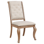 Coaster Home Furnishings Brockway Upholstered Dining Chair Barley Brown (Set of 2)