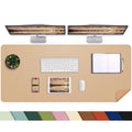 Desk Mat,47.2' X 17' Leather Desk Mat,Double-Sided Desk Pad,Desk Matt For Desktop,Large Mouse Pad,Office Desk Mat,Waterproof D
