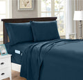 Elegant Comfort 4-Piece Full- Smart Sheet Set! Luxury Soft 1500 Premier Hotel Quality Wrinkle And Fade Resistant With Side Stora