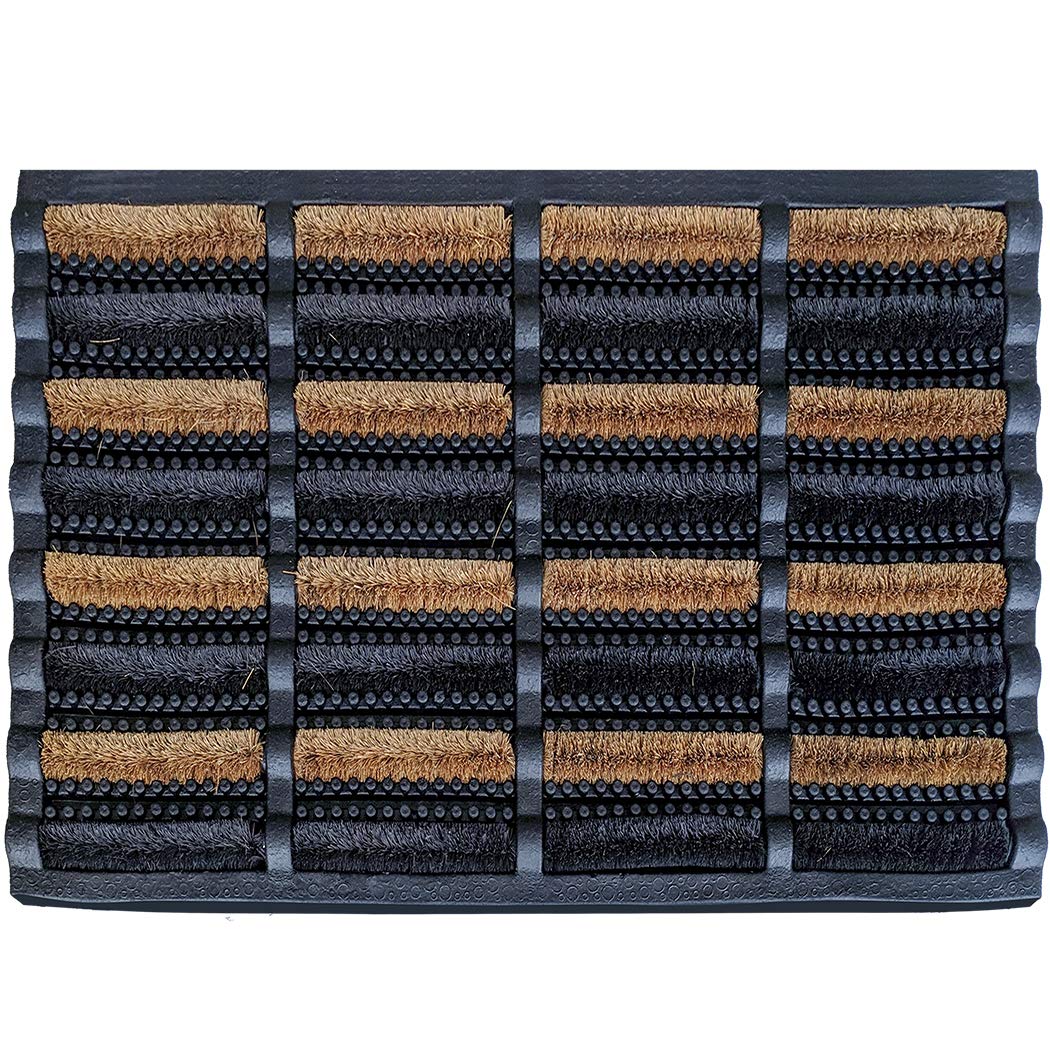 Footmatters Ninamar Mud Scrubber Tray Mat - 29.5 X 17.5 Inch