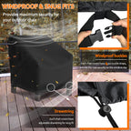 Startwo Patio Chair Covers 2 Pack Outdoor Furniture Covers Waterproof Fit For 29' W X 30' D X 36' H, Lounge Deep Seat Cover, Heavy Duty Chair Covers For Lawn Furnitures, Black