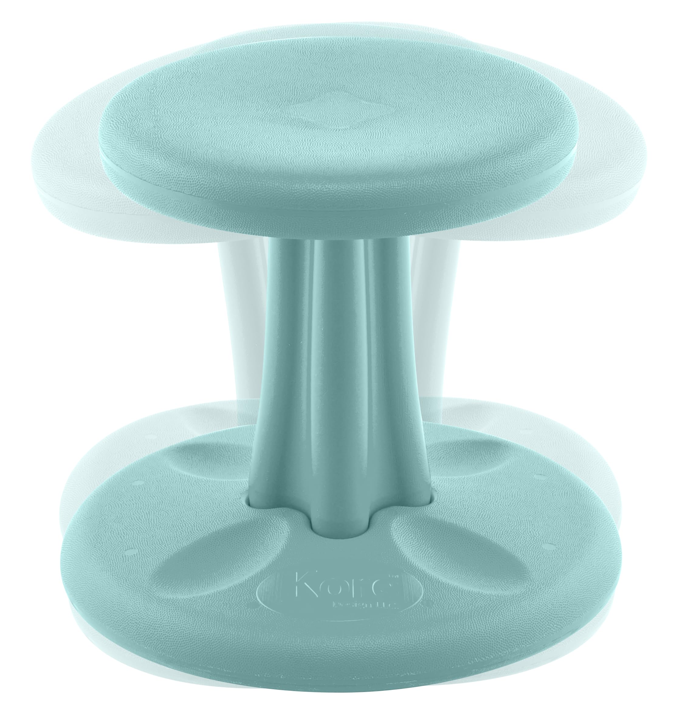 KORE Design Wobble Stool Chair, Girls + Boys Kid Desk Stools, Ergonomic Small Office Chairs, Flexible Seating for Active Kids, ADD/ADHD, Classroom, School, Home, Preschool (12in), Age 4-5 yrs, Teal