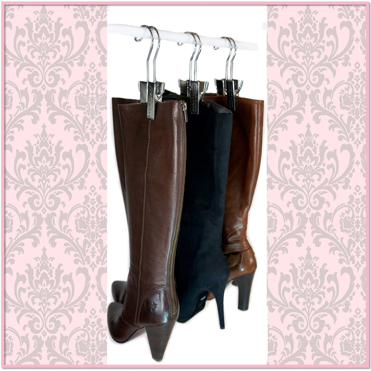 Boottique Boot Organizer: The Boot Rack Fits in Most Closets Hangs, Holds, Shapes, & Protects Every Size and Style of Boots (6 