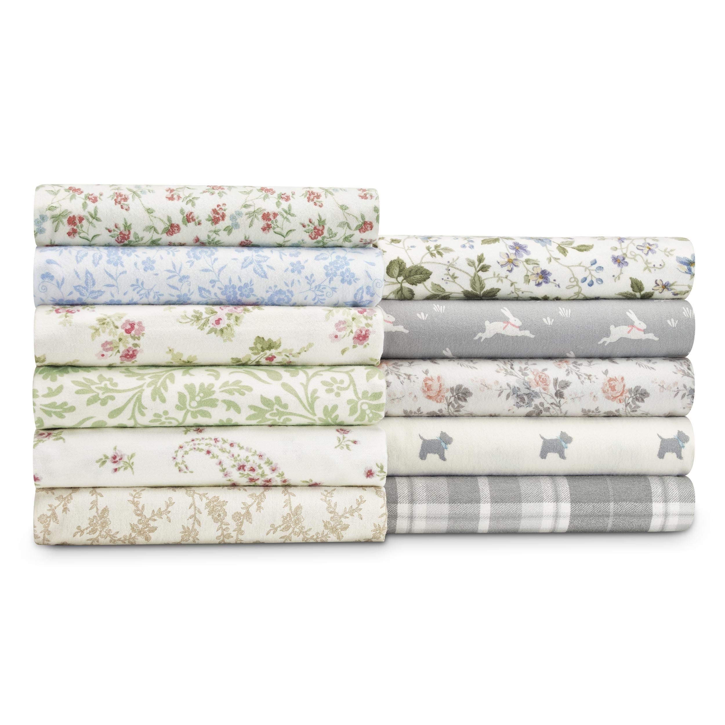 Laura Ashley - King Sheets, Soft Sateen Cotton Bedding Set - Sleek, Smooth, & Breathable Home Decor (Bristol Paisley, King)