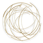 HomeRoots 26' Gold Metal Abstract Round Hanging Wall Art Decor