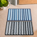 Cortina Microfiber Striped Design AntiSkid Bath Mats | Soft & Super Absorbent Mats for Shower | Washable, NonSlip & QuickDryi