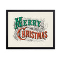 Poster Master Merry Christmas Poster - Holiday Print - Mistletoe Art - Christmas Art - Typography Art - Lithograph Art - Colorfu