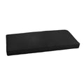 Sorra Home Sunbrella Corded Bench Cushion, 1 Count (Pack Of 1), Canvas Black