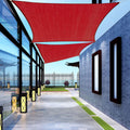 Shadewiz Custom Size 8' X 20' Red Rectangle Sun Shade Sail Canopy Awning For Patio Backyard Lawn Garden Outdoor Activities Comme