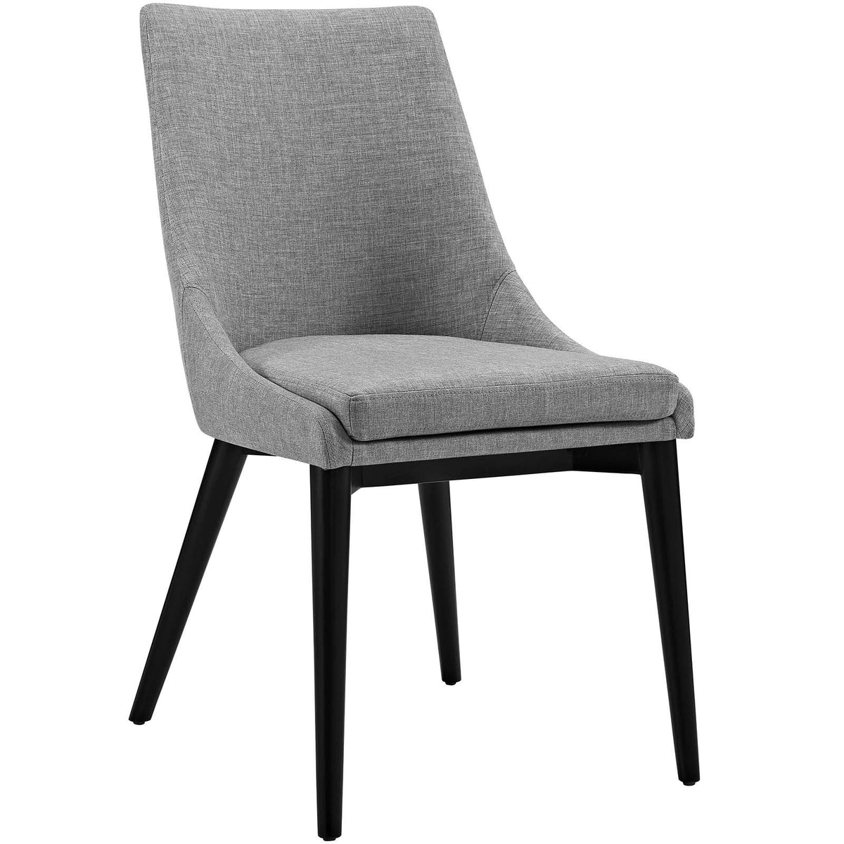 Modway Viscount Fabric Dining Chair, Light Gray