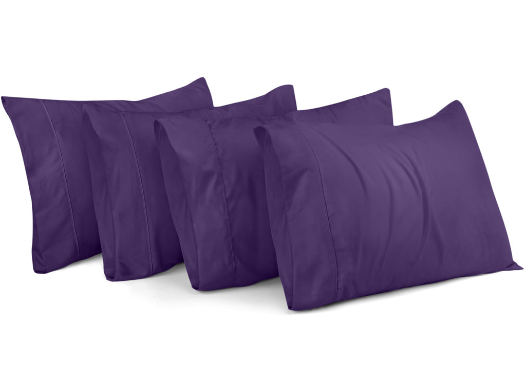 Utopia Bedding Queen Pillowcases - 4 Pack - Envelope Closure - Soft Brushed Microfiber Fabric - Shrinkage And Fade Resistant Pil