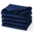 Phf Ultra Soft Fleece Blanket Twin Size, No Shed No Pilling Luxury Plush Cozy 300Gsm Lightweight Blanket For Bed, Couch, Chair, Sofa Suitable For All Season, 66' X 90', Navy Blue