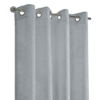 Richmark International Boucle Sheer Grommet Curtain Panel 52 X 95 In Light Grey
