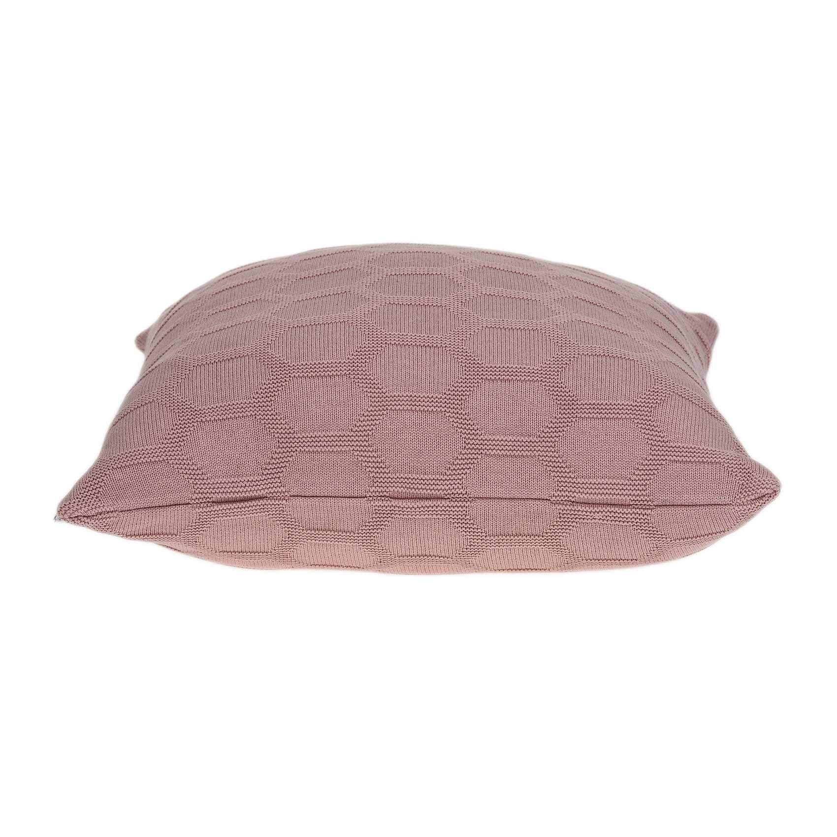 HomeRoots 100% Cotton Parkland Collection Diani Transitional Pink Pillow Cover
