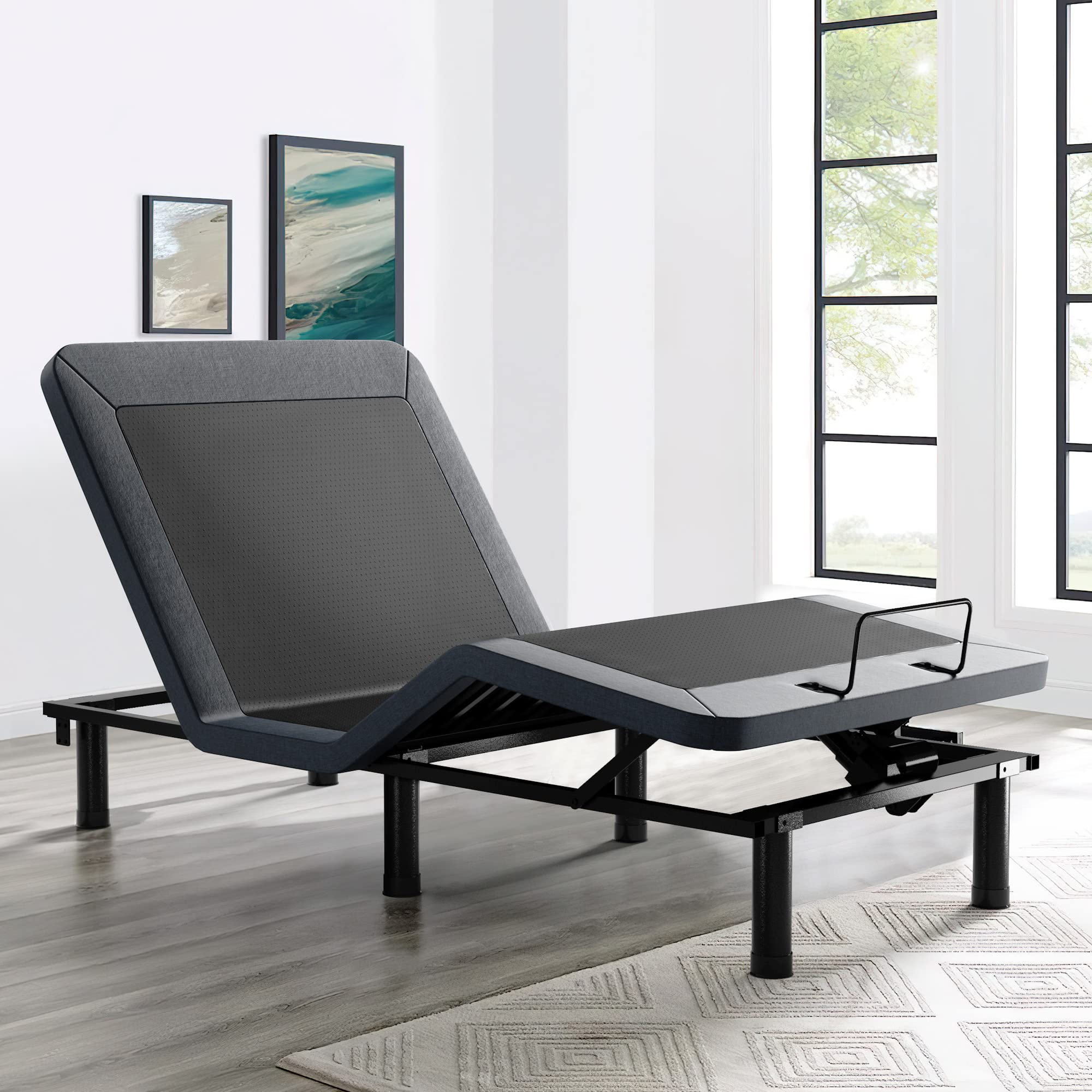 SunsGrove Twin XL Adjustable Bed Frame with Wireless Remote, Zero Gravity, Head & Foot Incline, Anti-Snore, Memory Presets, Quie