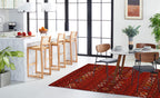 Safavieh Amsterdam Collection Area Rug - 10' X 14', Terracotta & Multi, Moroccan Boho Design, Non-Shedding & Easy Care, Ideal Fo
