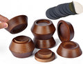 Fasonla Bed Risers, Furniture Risers (Set Of 8-Height 1') Can Be Adjusted To 2' 3'Or 4', Lifts Furniture Risers, Solid Natur
