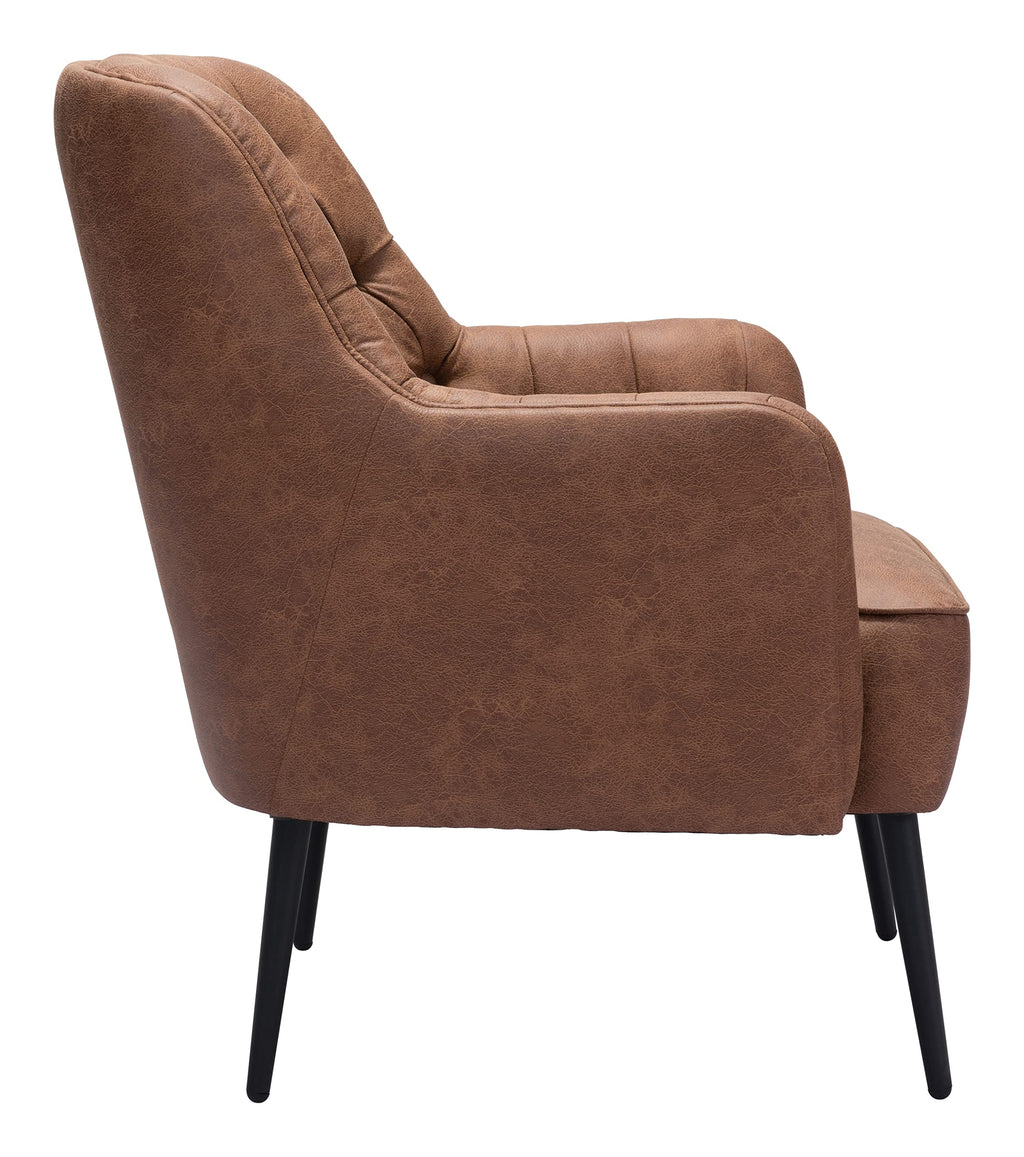 Zuo Tasmania Accent Chair Vintage Brown