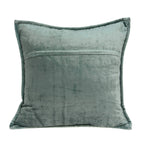 HomeRoots 50% Cotton, 50% Viscose 20' X 7' X 20' Transitional Sea Foam Solid Quilted Pillow Cover with Poly Insert