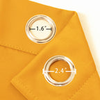 Lemomo Yellow Thermal Blackout Curtains/52 X 84 Inch/Set Of 2 Panels Room Darkening Curtains