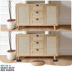 Annkut 1.5 Inch Furniture Risers, Rectangle Adjustable Risers Blocks For Bed Sofa Table And Couch Lifting,Heavy Duty Support Up