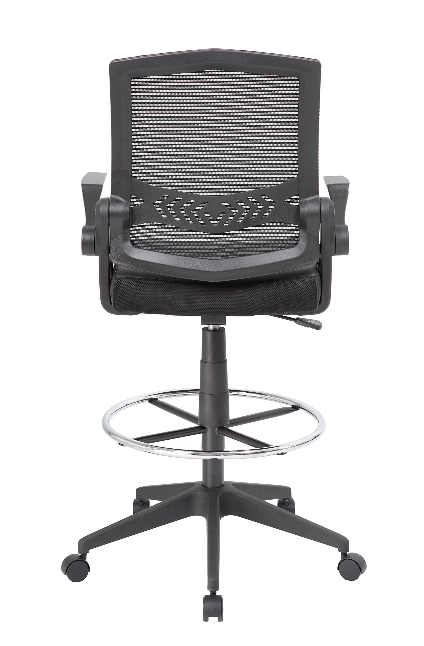 Boss Office Products Drafting Stool With, Black
