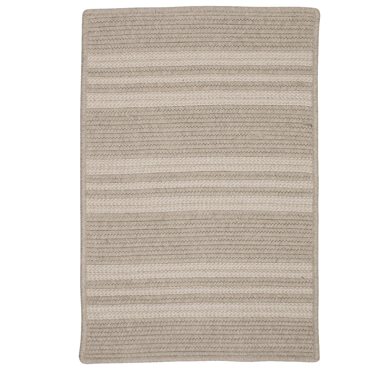 Sunbrella Southport Stripe Sample Swatch Rugs, 14 X 17&quot;, Ash Gray