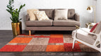 Unique Loom Autumn Collection Modern Contemporary Casual Abstract Area Rug, 5' 3'' X 8', Multi/Dark Brown