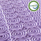 MUXHOMO 3 Inch Full Size Mattress Topper Gel Infused Foam Lavender CertiPUR-US OEKO-TEX 54"x75"