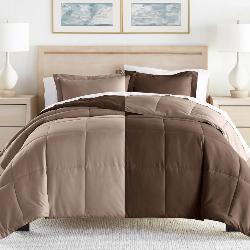 Linen Market Reversible Twin Comforter Set (2 Piece) - Bring Luxury Home With Our Soft And Lightweight Down Alternative Comforte