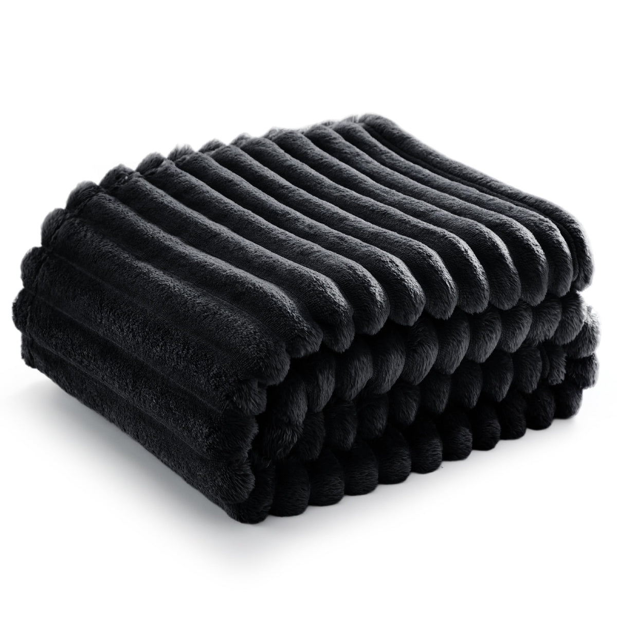 Bedsure Black Fleece Blanket For Couch - Super Soft Cozy Blankets For Women, Cute Small Blanket For Girls, 50X70 Inches